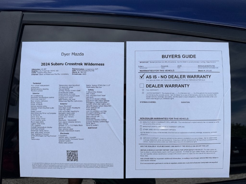 2024 Subaru Crosstrek Wilderness