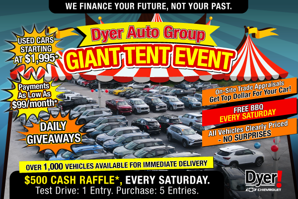 Dyer Auto Tent Event