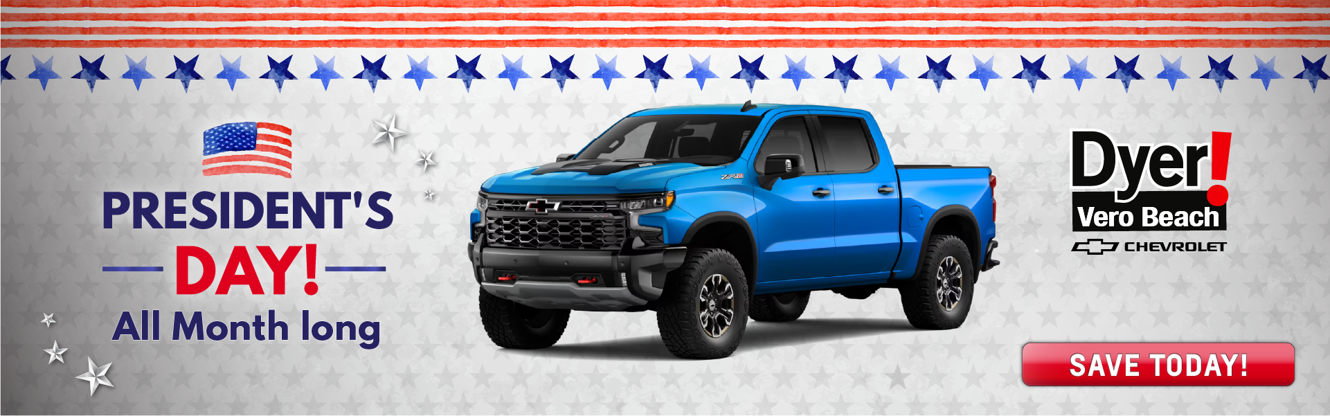 President's Day All Month at Dyer Chevy