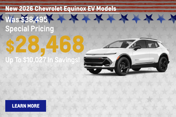 New 2026 Chevrolet Equinox EV Models