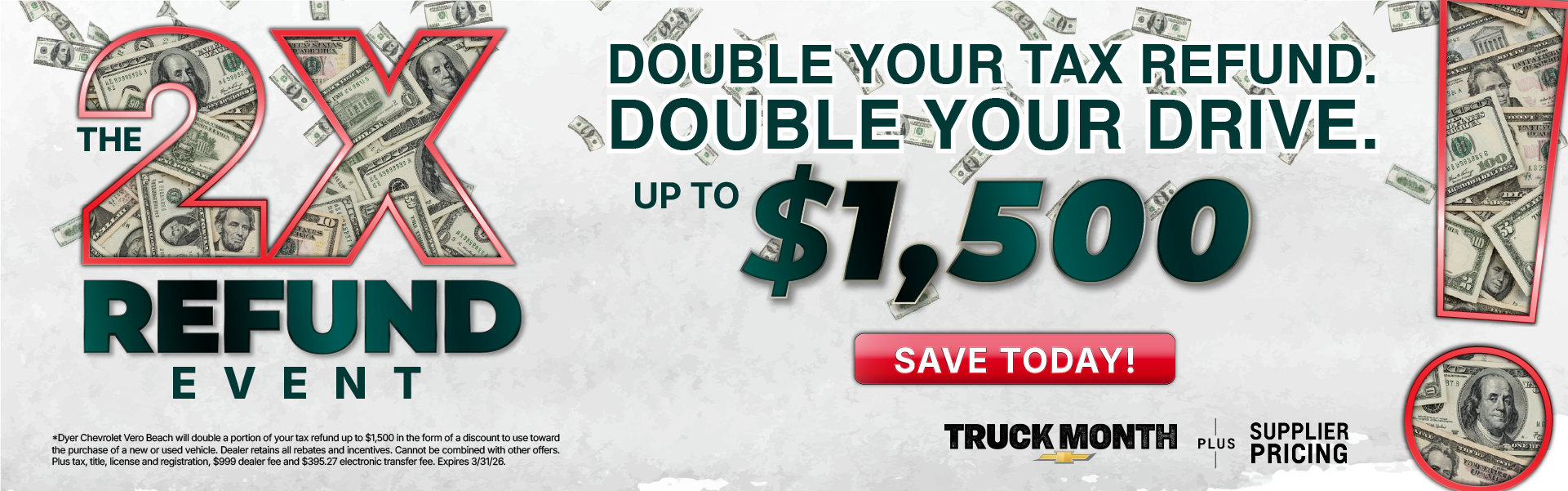 Double Your Tax Refund at Dyer Chevy!