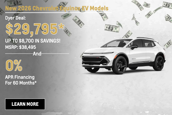 New 2026 Chevrolet Equinox EV Models