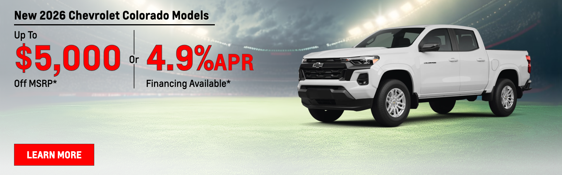 New 2026 Chevrolet Colorado Models