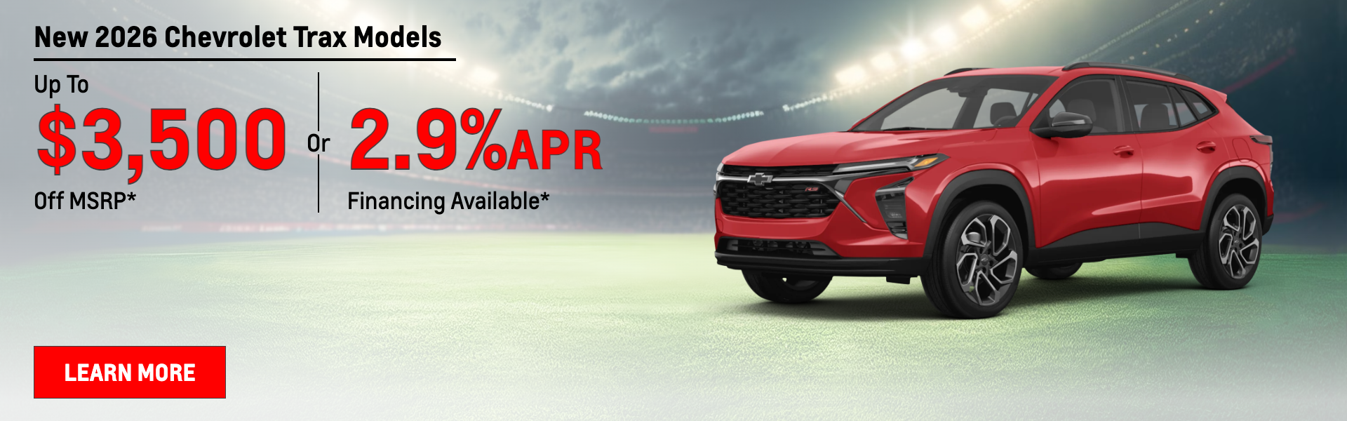 New 2026 Chevrolet Trax Models