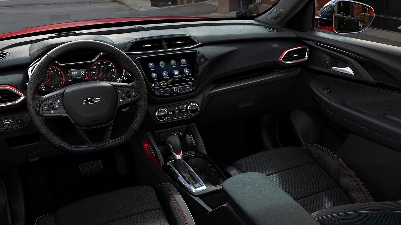 image of the dashboard of a Chevy Trailblazer